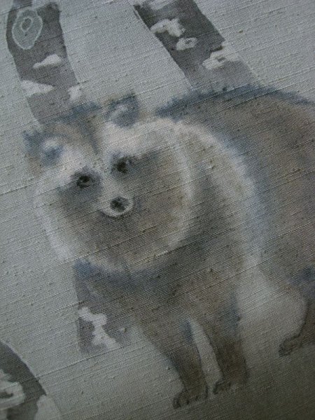 画像3: 結城郡紬薄墨色地名古屋帯＊霧の朝（未仕立）  (3)